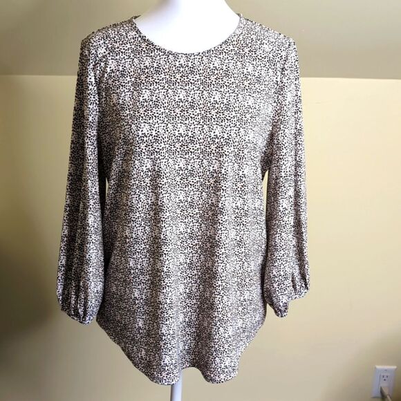 Adrianna Papell Medium Ladies Knit Crepe Blouse, NEW - Picture 1 of 10
